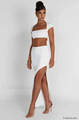 Adorn Maxi Graceful Skirt Ivory Skirt
