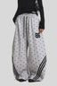All Over Star Stripe Barrel Leg Sweatpants