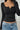 Lace Button Detail V-Neck Knit Top Secondary image