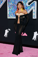 Afanen Bustier Stylish Ruched Mesh Dress