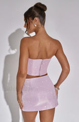 Aimee Top Graceful Pink Sparkle S Shirts & Tops