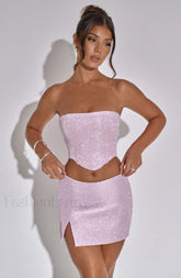 Aimee Top Graceful Pink Sparkle XS Shirts & Tops