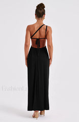 Alecia Maxi Graceful Dress Black Dress