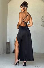 Alecia Maxi Graceful Dress Black Dress