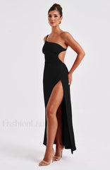 Alecia Maxi Graceful Dress Black Dress