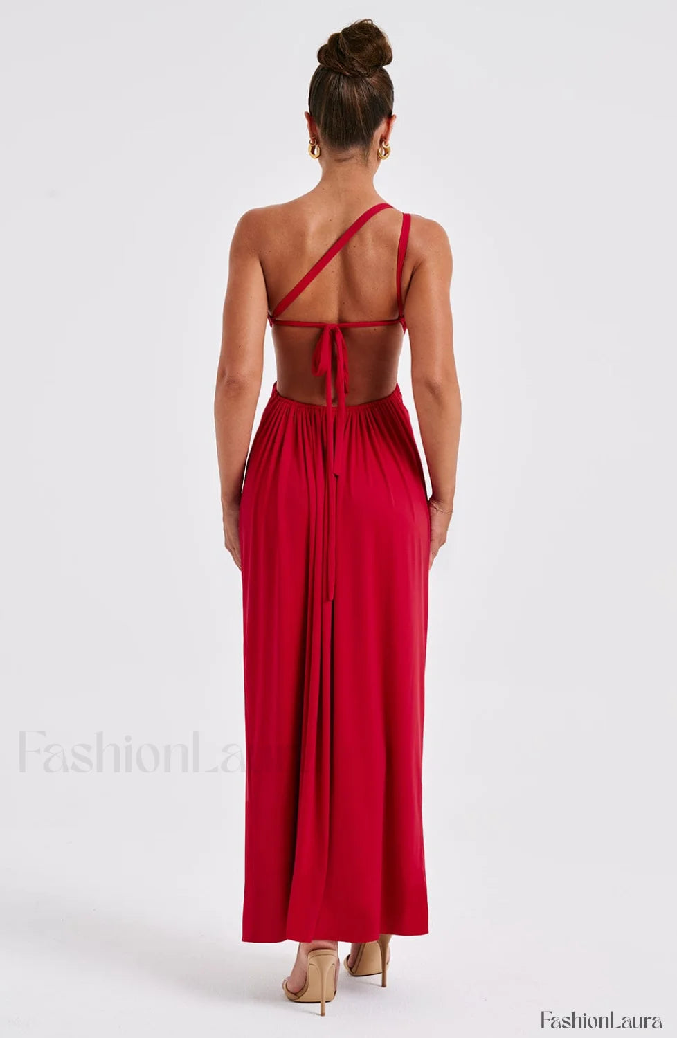 Alecia Maxi Graceful Dress Red Dress