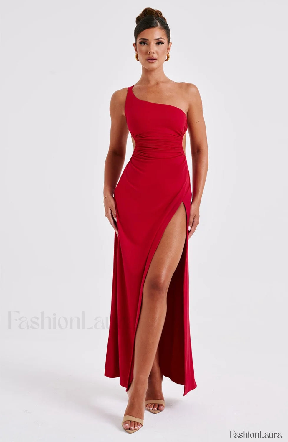 Alecia Maxi Graceful Dress Red Dress