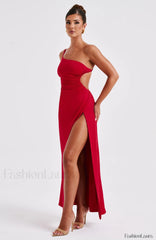 Alecia Maxi Graceful Dress Red Dress