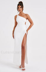 Alecia Maxi Graceful Dress White XS Dress