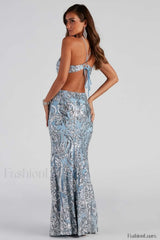 Alice Sequin Stylish Mermaid Formal Dress