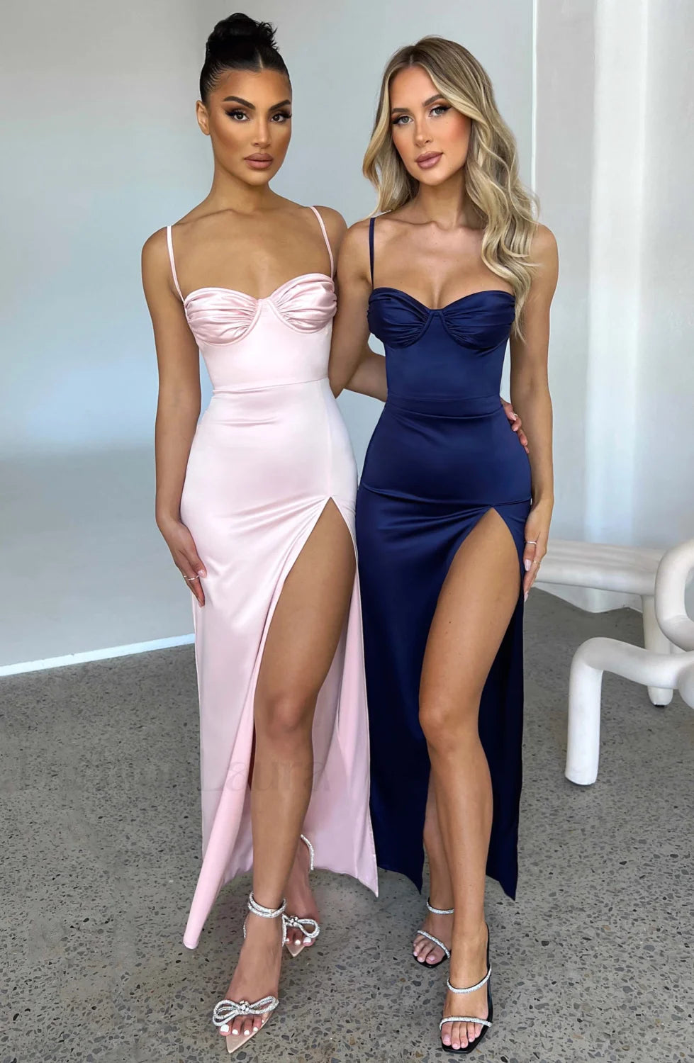 Alora Maxi Graceful Dress Navy Dress