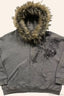 American Gothic Skeleton Bone Hoodie Grey / S