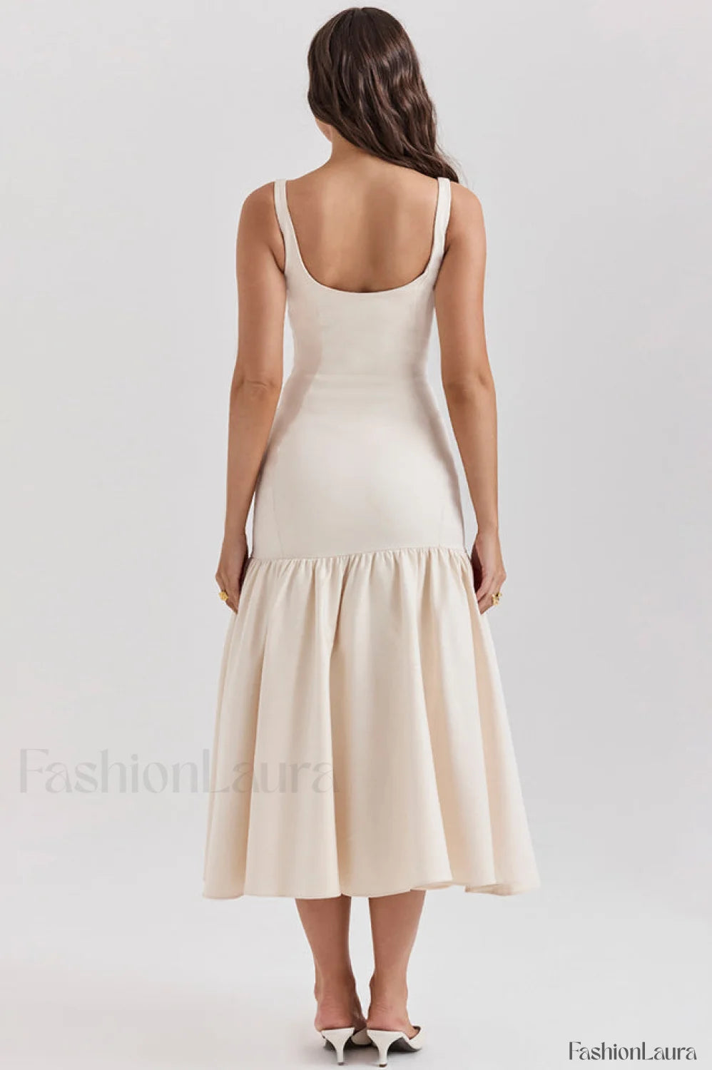 Amore Dropped Stylish Waist Midi Dress