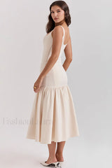 Amore Dropped Stylish Waist Midi Dress