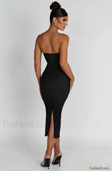 Amore Midi Graceful Dress Black Dress