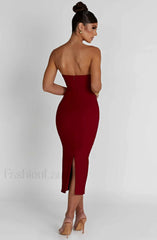 Amore Midi Graceful Dress Red Dress