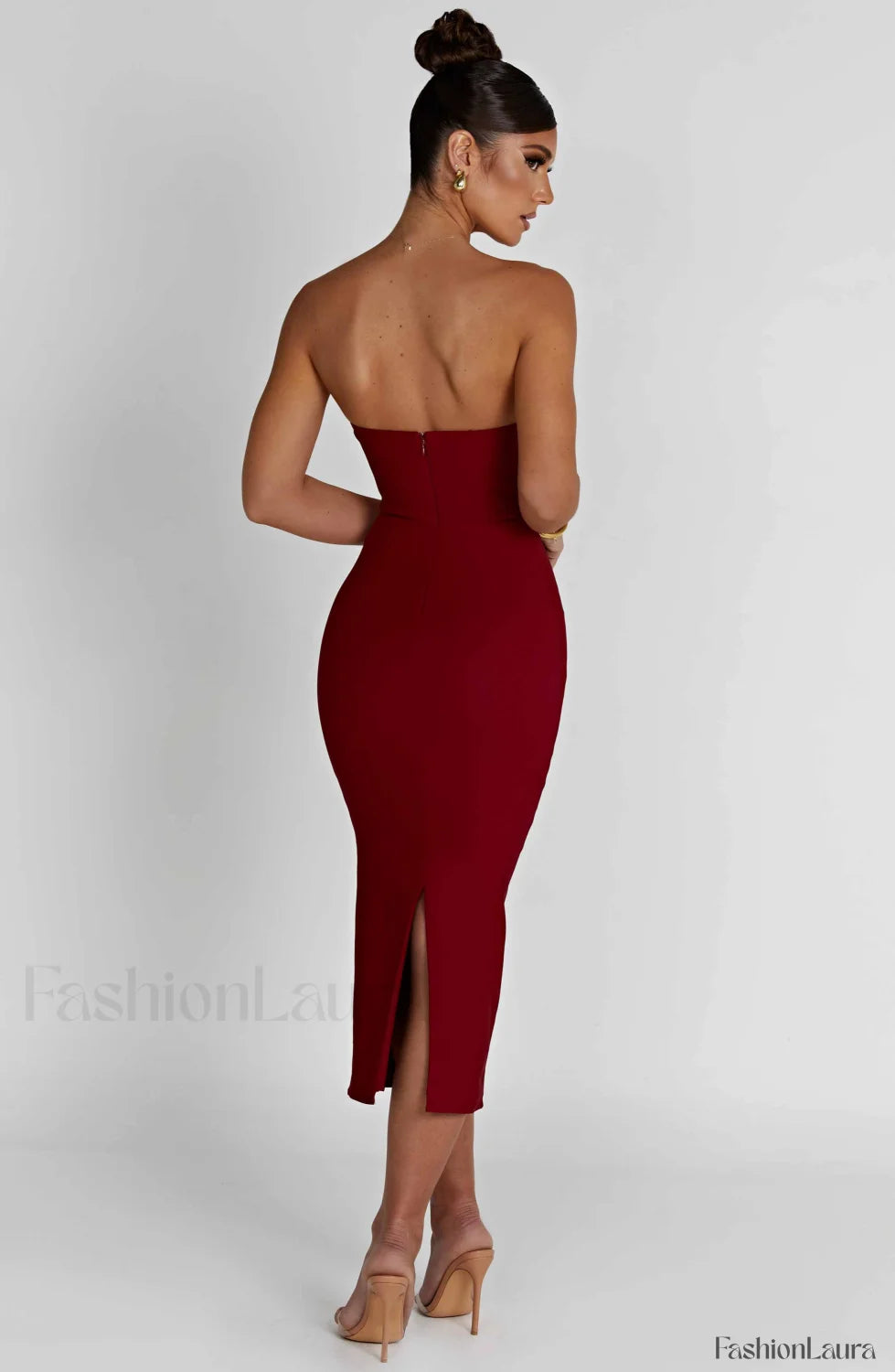 Amore Midi Graceful Dress Red Dress
