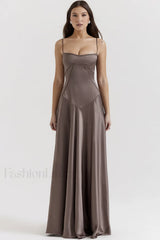Anabella Black Lace Charming Up Maxi Dress S / Gray