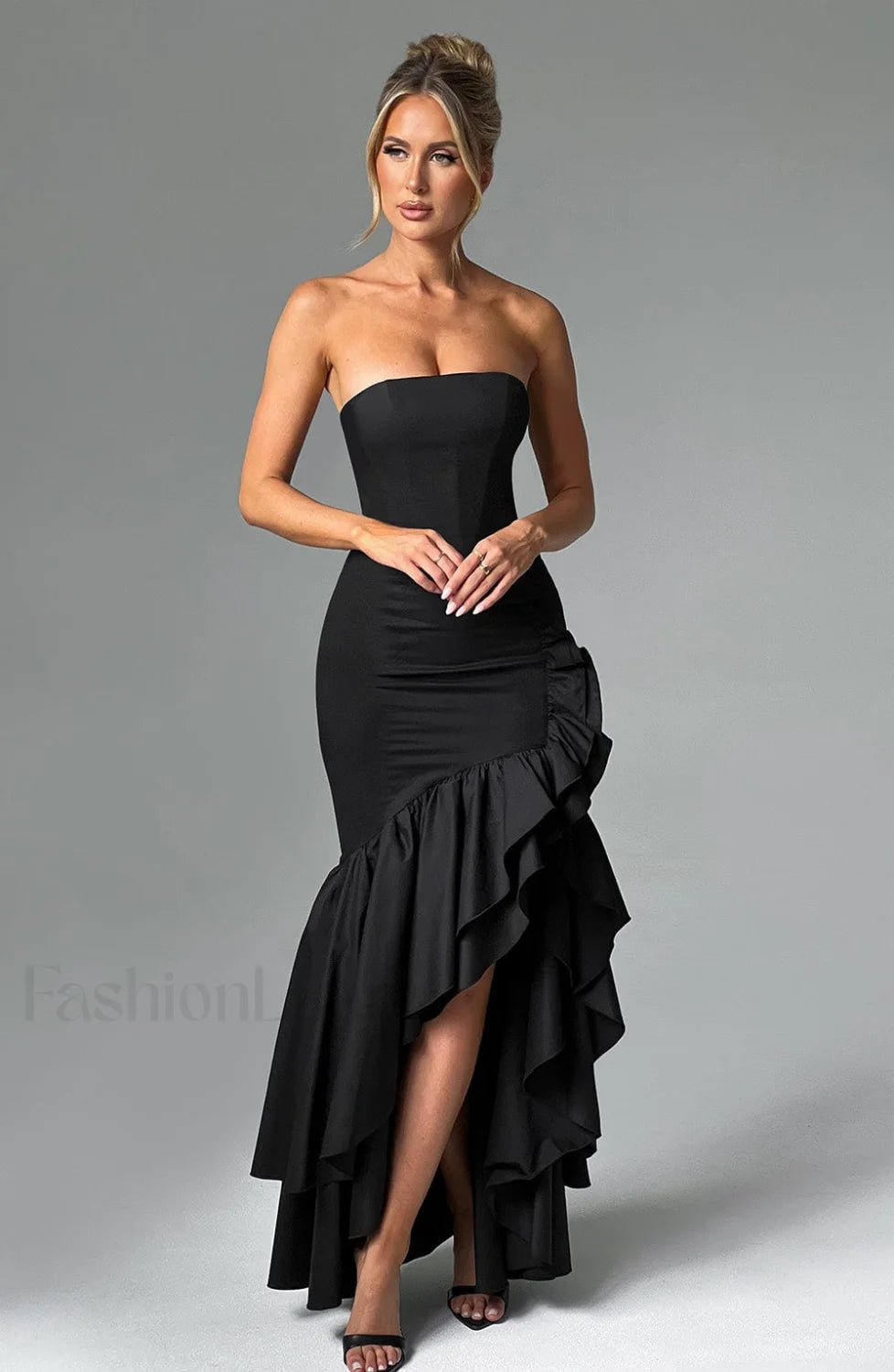 Angelina Maxi Graceful Dress Black Dress