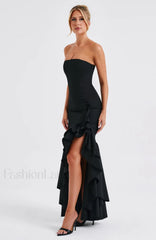 Angelina Maxi Graceful Dress Black Dress