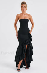 Angelina Maxi Graceful Dress Black Dress