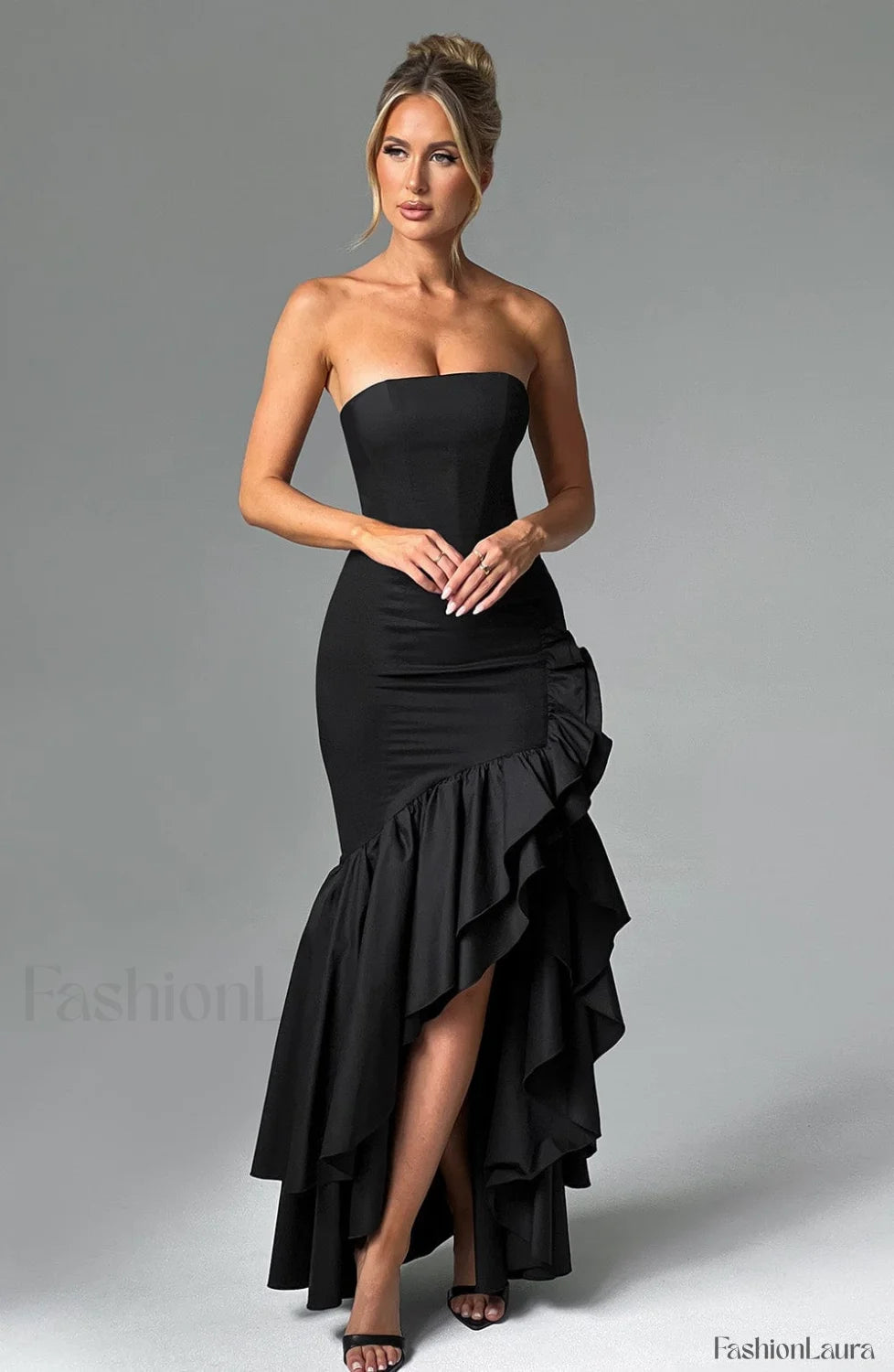 Angelina Maxi Graceful Dress Black Dress