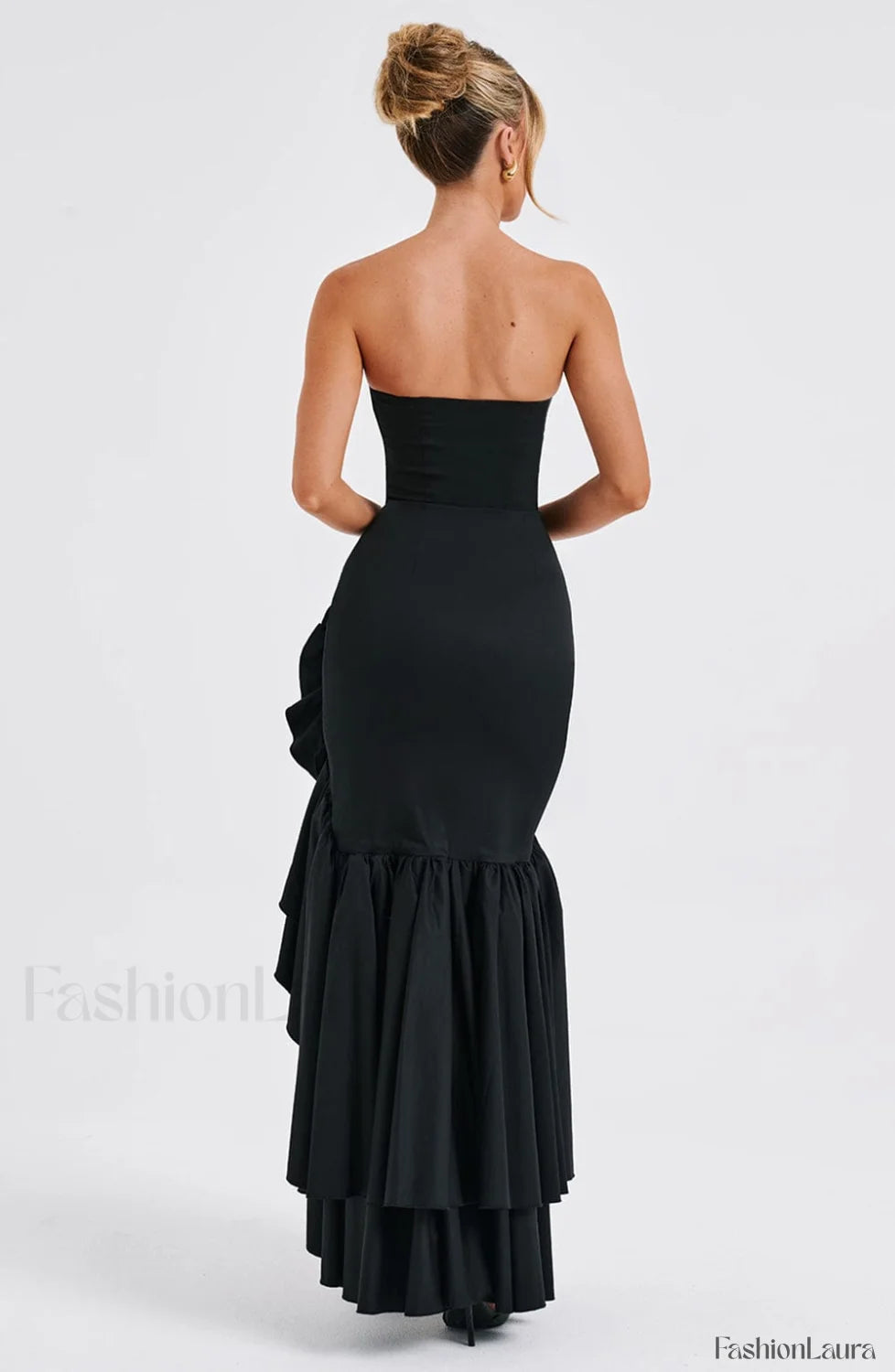 Angelina Maxi Graceful Dress Black Dress
