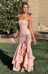 Angelina Maxi Graceful Dress Blush Dress