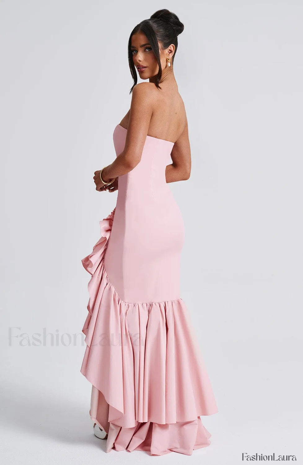 Angelina Maxi Graceful Dress Blush Dress