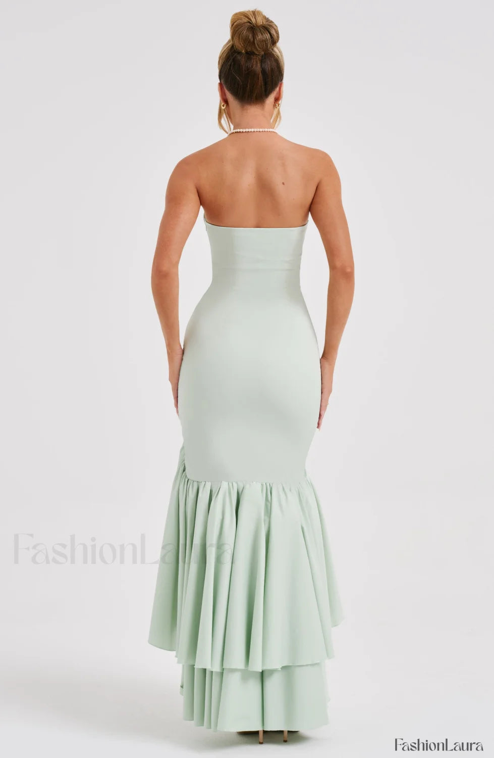 Angelina Maxi Graceful Dress Sage Dress