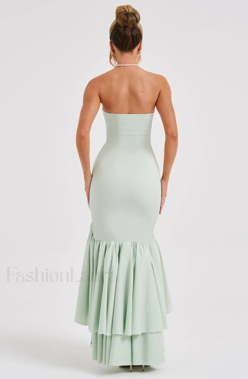 Angelina Maxi Graceful Dress Sage Dress