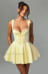 Antonella Mini Graceful Dress Lemon XS Dress