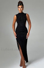 Aphrodite Midi Graceful Dress Black Dress