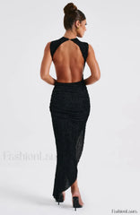 Aphrodite Midi Graceful Dress Black Dress