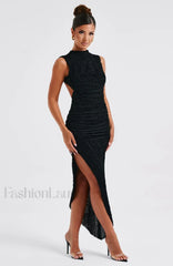 Aphrodite Midi Graceful Dress Black Dress
