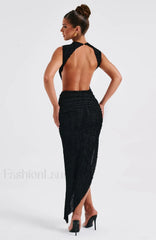Aphrodite Midi Graceful Dress Black Dress