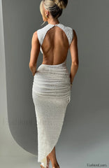 Aphrodite Midi Graceful Dress Ivory Dress