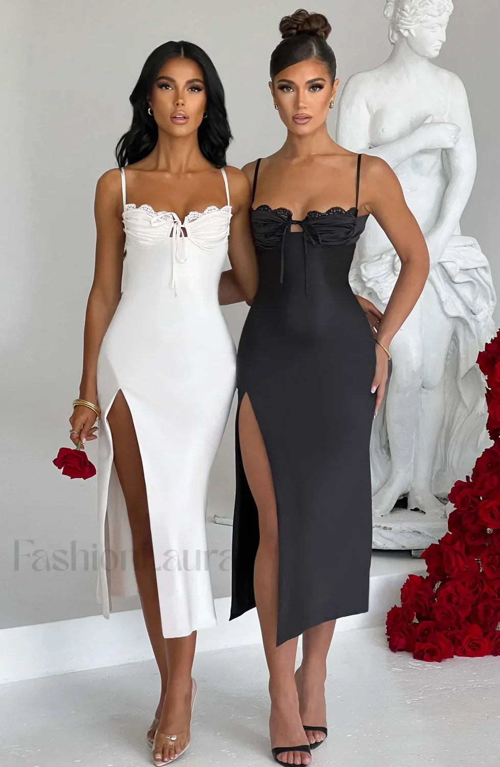 Ardelle Midi Graceful Dress Black Dress