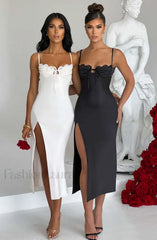 Ardelle Midi Graceful Dress Black Dress