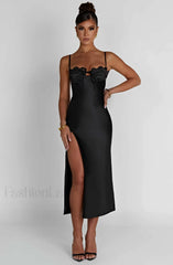Ardelle Midi Graceful Dress Black Dress