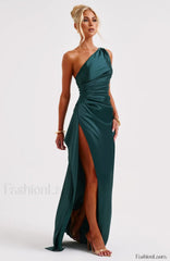Ariel Maxi Graceful Dress Emerald Dress