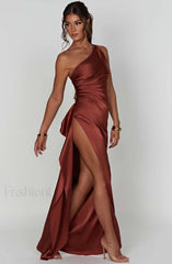 Ariel Maxi Graceful Dress Rust Dress