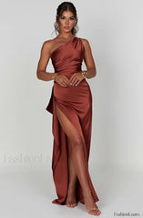 Ariel Maxi Graceful Dress Rust Dress