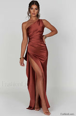 Ariel Maxi Graceful Dress Rust Dress