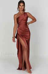 Ariel Maxi Graceful Dress Rust Dress