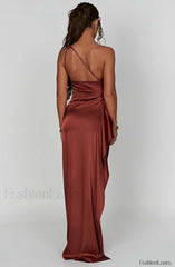 Ariel Maxi Graceful Dress Rust Dress