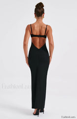 Asteria Maxi Graceful Dress Black Dress