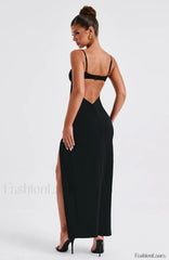 Asteria Maxi Graceful Dress Black Dress