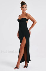 Asteria Maxi Graceful Dress Black Dress