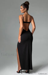 Asteria Maxi Graceful Dress Black Dress